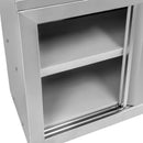 Dulap suspendat cu usi glisante, inox, 100x40x60 cm