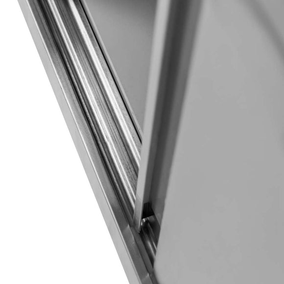Dulap suspendat cu usi glisante, inox, 100x40x60 cm