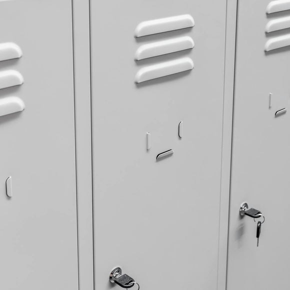 Dulap vestiar metalic cu 6 compartimente cu chei, 90x50xH180 cm