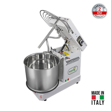 Malaxor spiral FAMAG IM10S – 10kg aluat, cuva 13L, cap rabatabil, Made in Italy