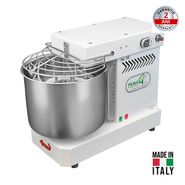Malaxor spiral FAMAG IM10/230 10V – 10kg aluat, cuva 13L, cuva fixa, Made in Italy