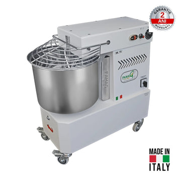 Malaxor spiral FAMAG IM15/230 10V HH – 15kg aluat, cuva 19L, cuva fixa, Made in Italy