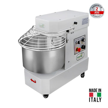 Malaxor spiral FAMAG IM20/230 10V HH – 20kg aluat, cuva 24L, cuva fixa, Made in Italy