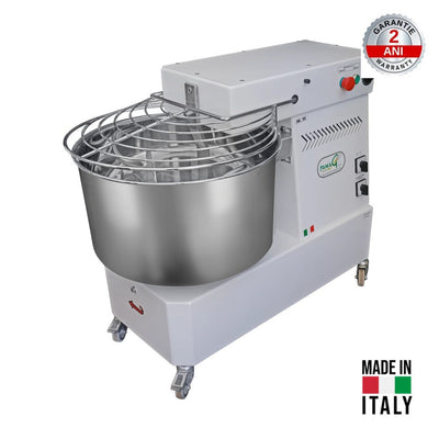 Malaxor spiral FAMAG IM50/400 2V – 50kg aluat, cuvă 59L, cuvă fixă, Made in Italy