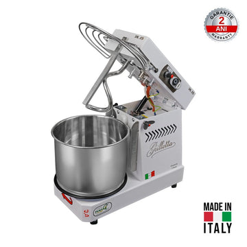 Malaxor spiral FAMAG IM5S 10V – 5kg aluat, cuva 7L, cap rabatabil, Made in Italy