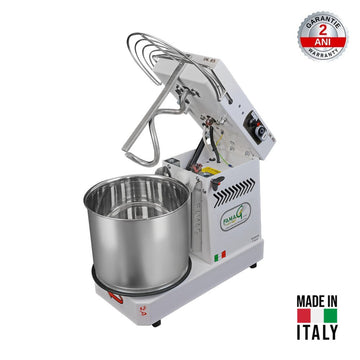 Malaxor spiral FAMAG IM8S 10V – 8kg aluat, cuva 11L, cap rabatabil, Made in Italy