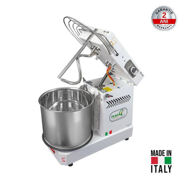 Malaxor spiral FAMAG IM8S – 8kg aluat, cuva 11L, cap rabatabil, Made in Italy