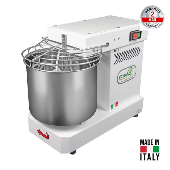 Malaxor spiral FAMAG IM8/230 – 8kg aluat, cuvă 11L, cuvă fixă, Made in Italy