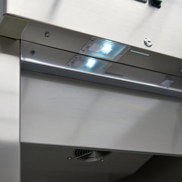 Frigider inox -210 C, 400 Litri, agent frigorific ecologic R290 Cu o capacitate bruta de