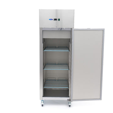 Frigider inox -210 C, 400 Litri, agent frigorific ecologic R290 Cu o capacitate bruta de