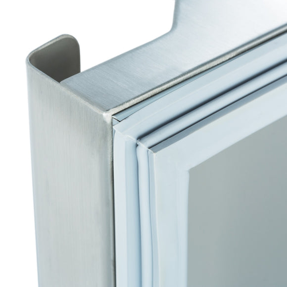 Frigider inox cu 2 usi, 010 C, 1400 Litri, agent frigorific ecologic R290, cu roti