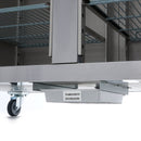 Frigider inox cu 2 usi sticla, 08 C, 1200 Litri, GN 21, agent frigorific ecologic R290 - clasa energetica C