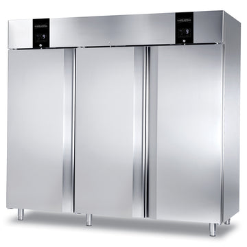 Frigider inox cu 2 zone refrigerare, GN 21, temperatura -2 10C, capacitate 3x700 Litri, 3 usi, functii HACCP, setare...