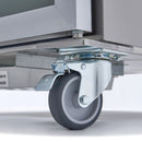 Frigider inox 700 Litri, GN 21, cu usa sticla, 08 C, agent frigorific ecologic R290, cu roti - clasa energetica B