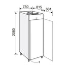 Frigider inox, GN 21, temperatura -2 10C, capacitate 700 Litri, clasa energetica B, Basic 700