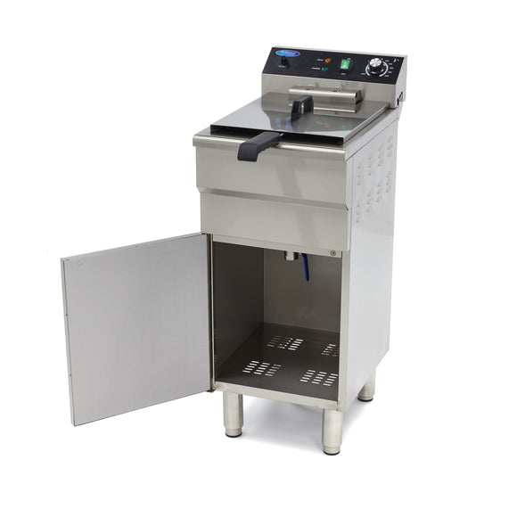 Friteuza electrica 16L, 1 cos, 380V, 5kW