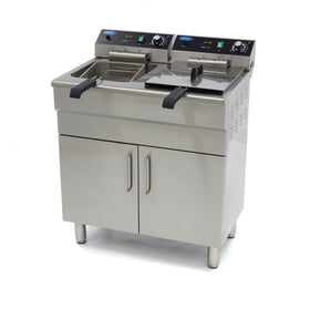 Friteuza electrica 2x16L, 2 cosuri, 380V, 10kW