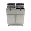 Friteuza electrica 2x16L, 2 cosuri, 380V, 10kW