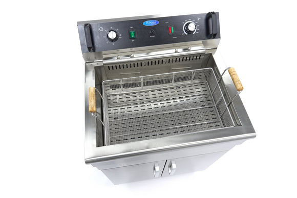 Friteuza electrica 30L, 1 cos, 380V, 4.8kW