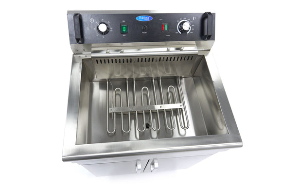 Friteuza electrica 30L, 1 cos, 380V, 4.8kW