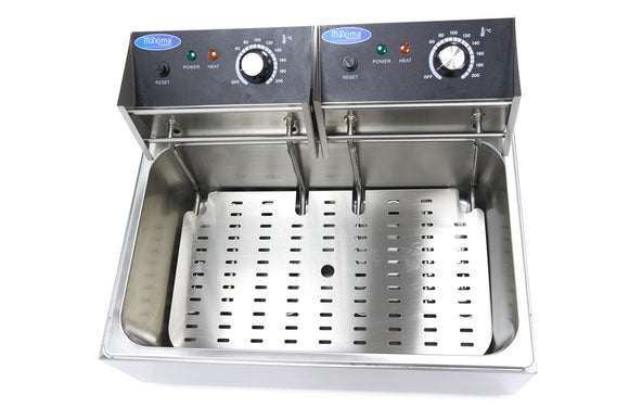 Friteuza electrica de banc 15L, 1 cos, 230V, 5kW