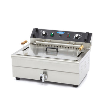Friteuza electrica de banc 20L, 1 cos, 380V, 4.5kW