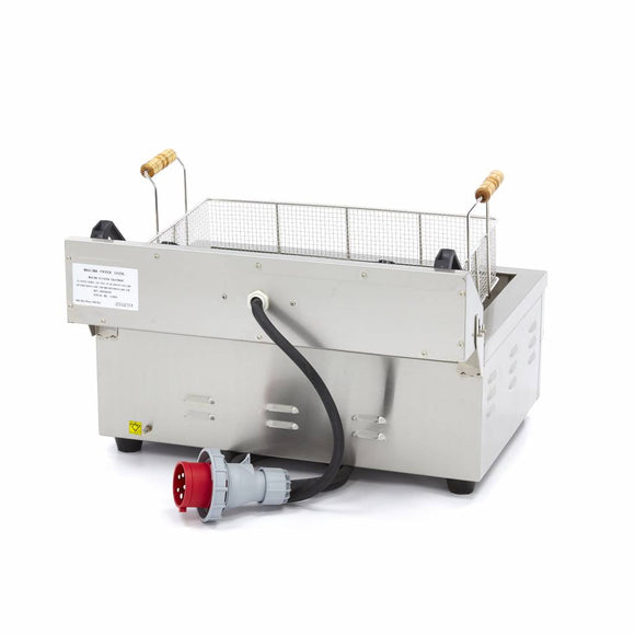 Friteuza electrica de banc 20L, 1 cos, 380V, 4.5kW