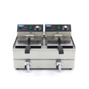 Friteuza electrica de banc 2x10L, 2 cosuri, 230V, 6KW