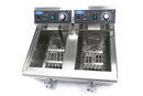 Friteuza electrica de banc 2x10L, 2 cosuri, 230V, 6KW