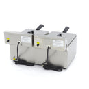 Friteuza electrica de banc 2x11L, 2 cosuri, 230V, 6kW Friteuza electrica dubla cu o