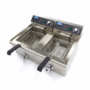 Friteuza electrica de banc 2x16L, 2 cosuri, 230V, 3kW