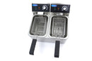 Friteuza electrica de banc 2x4L, 2 cosuri, 230V, 5kW Friteuza electrica dubla cu o