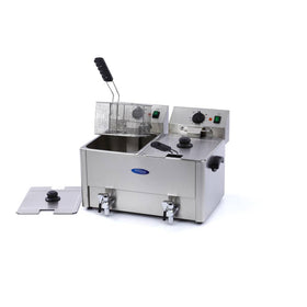 Friteuza electrica de banc 2x8L, 2 cosuri, 230V, 6,5kW