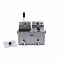 Friteuza electrica de banc 2x8L, 2 cosuri, 230V, 6,5kW
