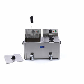Friteuza electrica de banc 2x8L, 2 cosuri, 230V, 6,5kW