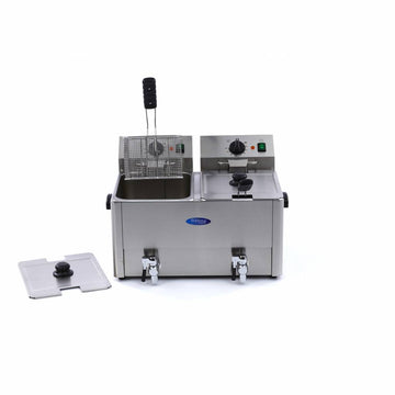 Friteuza electrica de banc 2x8L, 2 cosuri, 230V, 6,5kW