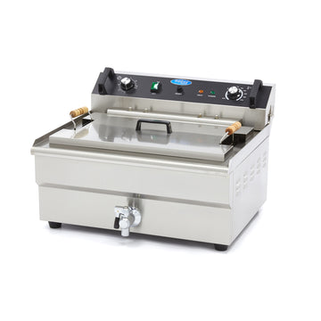 Friteuza electrica de banc 30L, 1 cos, 380V, 6kW Friteuza cu o capacitate de