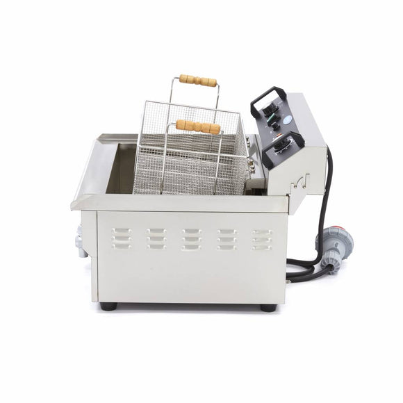 Friteuza electrica de banc 30L, 1 cos, 380V, 6kW Friteuza cu o capacitate de