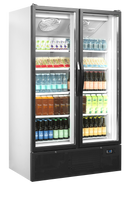 Vitrina frigorifica multideck alba FSC1202H vedere laterala Tefcold – vitrina frigorifica multideck pentru expunere produse in magazine