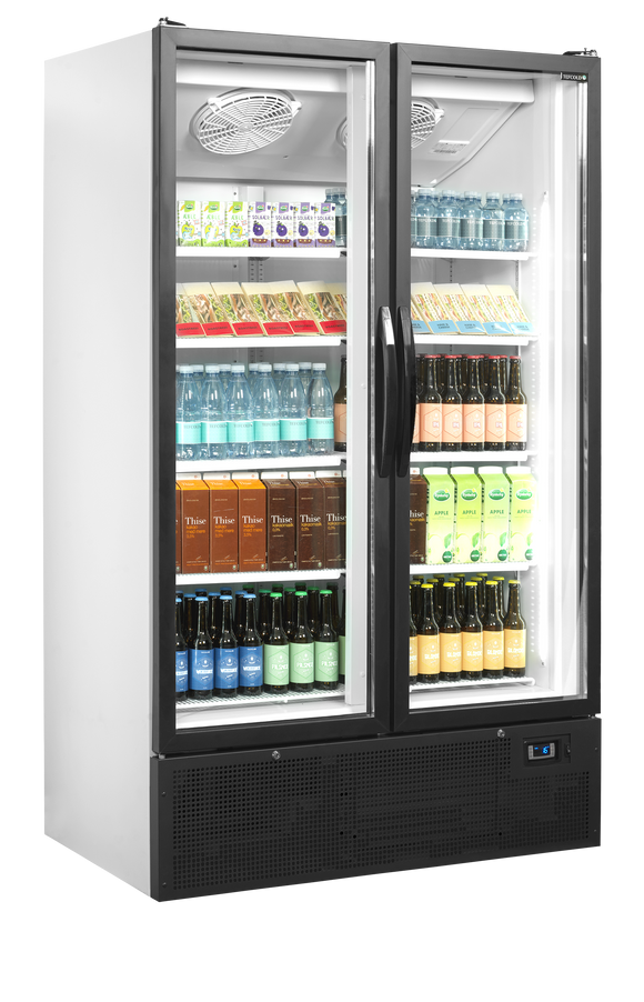 Vitrina frigorifica multideck alba FSC1202H vedere laterala Tefcold – vitrina frigorifica multideck pentru expunere produse in magazine