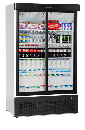 Vitrina frigorifica multideck alba FS1202H vedere laterala Tefcold – vitrina frigorifica multideck pentru expunere produse in magazine