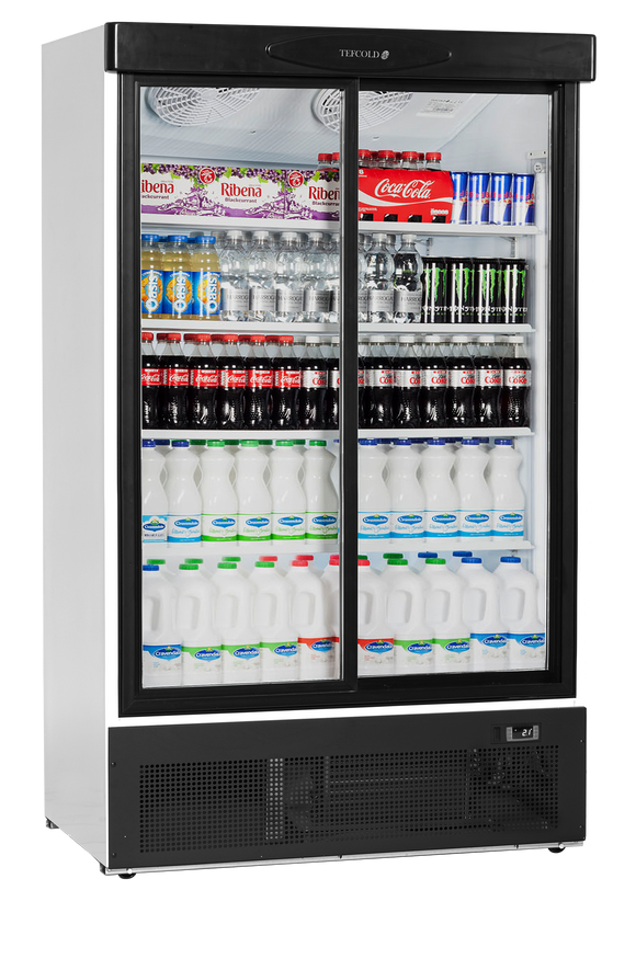 Vitrina frigorifica multideck alba FS1202H vedere laterala Tefcold – vitrina frigorifica multideck pentru expunere produse in magazine