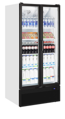 Vitrina frigorifica multideck alba VOC891 vedere laterala Tefcold – vitrina frigorifica multideck pentru expunere produse in magazine