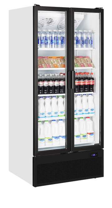 Vitrina frigorifica multideck alba VOC891 vedere laterala Tefcold – vitrina frigorifica multideck pentru expunere produse in magazine