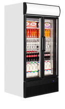 Vitrina frigorifica multideck alba FSC891S vedere laterala Tefcold – vitrina frigorifica multideck pentru expunere produse in magazine