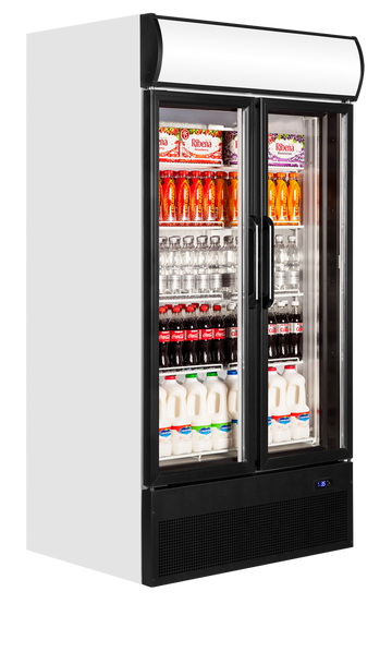 Vitrina frigorifica multideck alba FSC891S vedere laterala Tefcold – vitrina frigorifica multideck pentru expunere produse in magazine