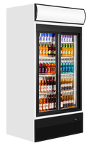 Vitrina frigorifica multideck alba FSC891SH vedere laterala Tefcold – vitrina frigorifica multideck pentru expunere produse in magazine