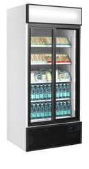 Vitrina frigorifica multideck alba FSC891SH vedere laterala Tefcold – vitrina frigorifica multideck pentru expunere produse in magazine