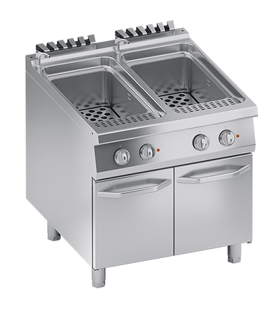 Fierbator paste, bolitor electric cu 2 cuve 2x40 Litri, 19.80 kW