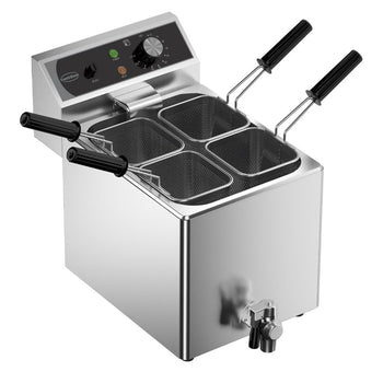 Fierbator paste profesional, electric, 8 Litri, 4 cosuri, 3,15 kW, 230 V.